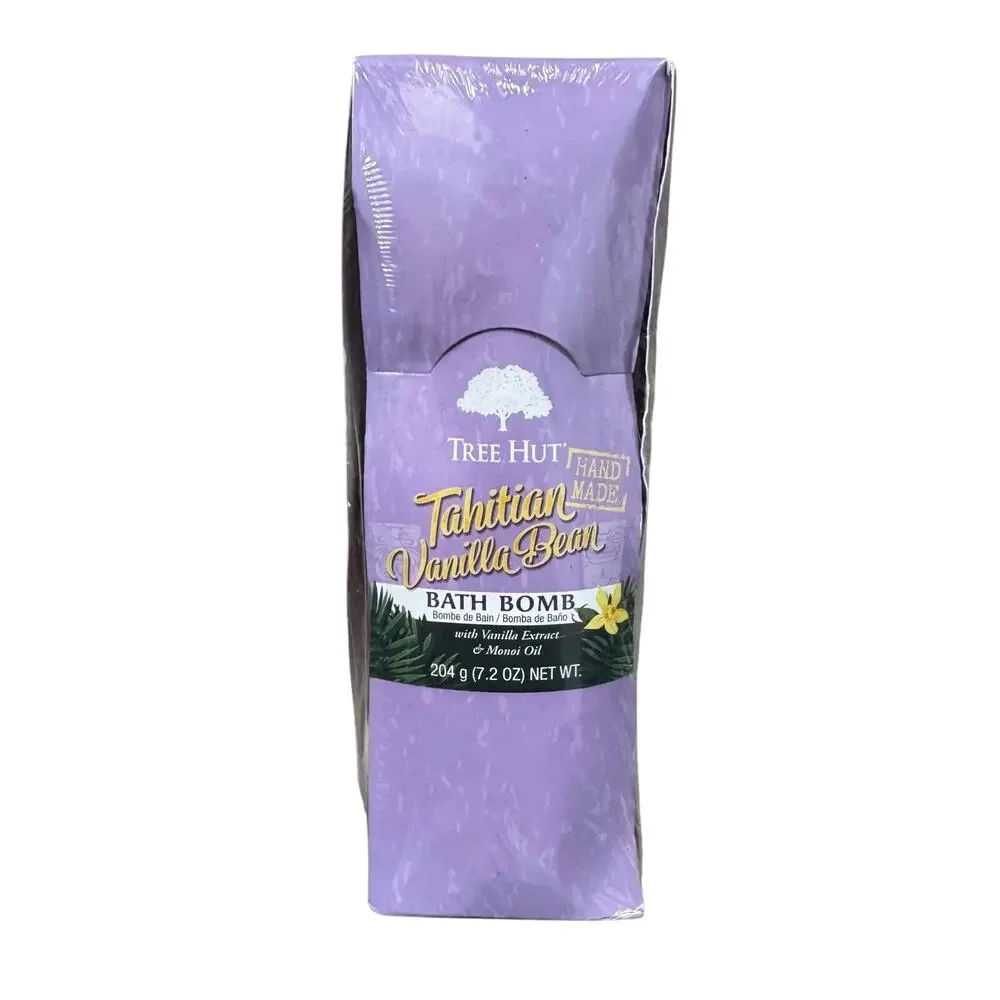 Tree Hut Tahitian Vanilla Bean Bath Bomb Set Spa Gift NWT